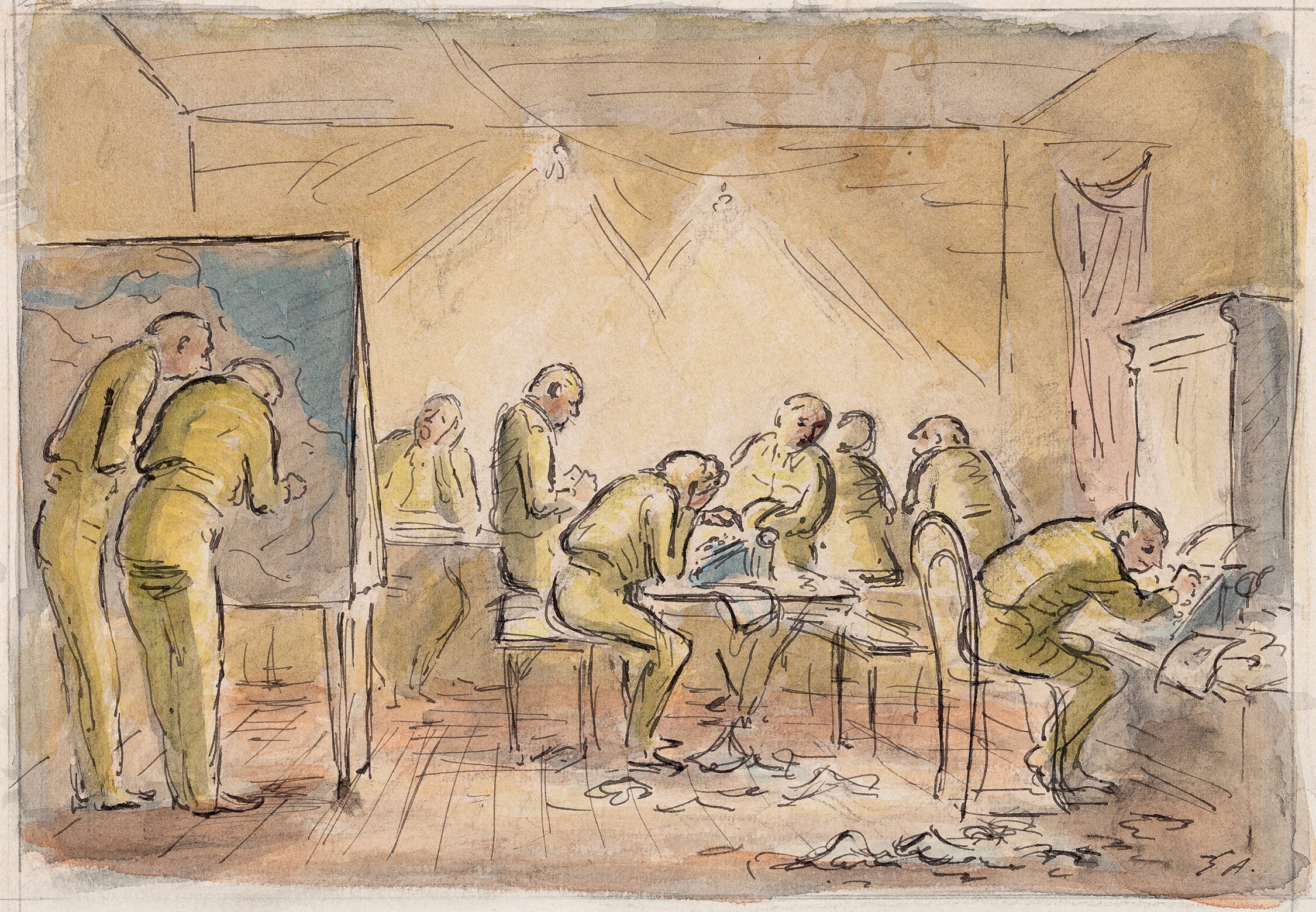 Operations room, 1943 — Edward Ardizzone